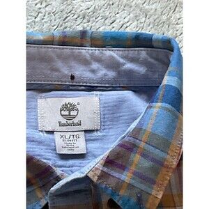 2 Plaid Flannel Button Down Shirt Long Sleeve Multi-Color Size XL Timberland & S